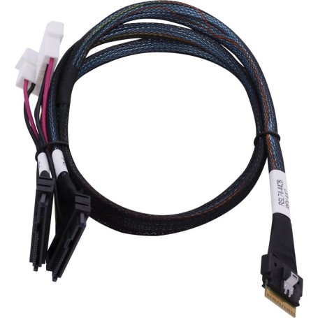 Microchip Technology 2305500-R cavo Serial Attached SCSI (SAS) 0,8 m Nero, Multicolore