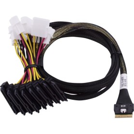 Microchip Technology 2305400-R cavo Serial Attached SCSI (SAS) 0,8 m Nero, Multicolore