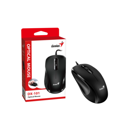 GENIUS MOUSE USB DX-101 FULL SIZE BLACK (31010026401)