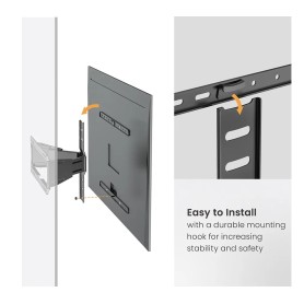 STAFFA TV/MONITOR 43/90 BK NEW MAX 50KG MAX VESA 600*400 TILT (17.99.1188-3)