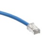 Cat 6A 2m  Stranded 4 Pair RJ45 Blade Patch Cord Grey LSHF/LSZH IEC 332.1 Sheathed Cable with Grey Boots (AC6PCG020-yCCHB)