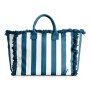 Muitomas BEACHBAGBL borsa e tracolla Cotone, Poliestere Blu Donna Borsa da spiaggia