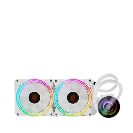 VENTOLA LIQUID SIBERUS TR241 RGB WH T SK1200/2066 AM2-FM2+ 2*120MM 200W (LC0320-TR241)