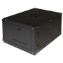 LINK ARMADIO RACK 19" 6U LINK SERIE LIGHT COLORE NERO CON PORTA VETRO (AxPxL) MM 300X400X530 RIPIANO (LK1906UNL)