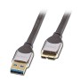 Lindy 41618 cavo USB 1 m USB A Micro-USB B Blu (41618)