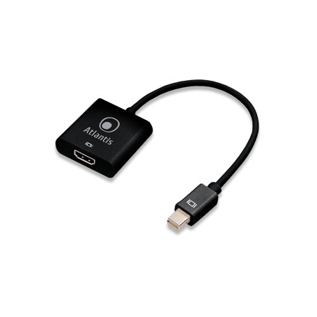 Atlantis Land A04-MINIDP_HDMI cavo e adattatore video 0,2 m Mini DisplayPort HDMI tipo A (Standard) Nero (A04-MINIDP_HDMI)