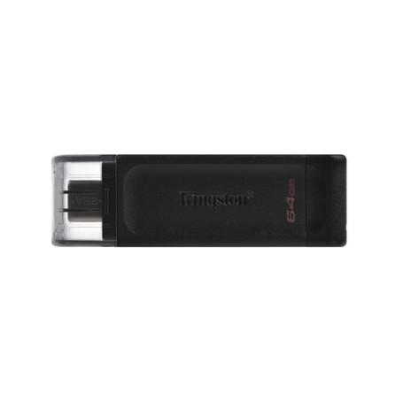 Kingston Technology DataTraveler 70 unità flash USB 64 GB USB tipo-C 3.2 Gen 1 (3.1 Gen 1) Nero (DT70/64GB)