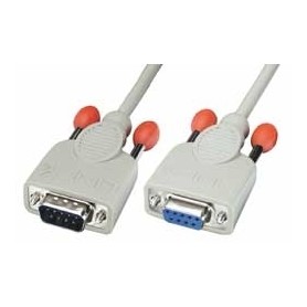 Lindy 0,5m RS232 Cable cavo di segnale Grigio (31518)