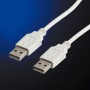 ROLINE USB 2.0 Cable cavo USB 0,8 m USB A Bianco (RO11.99.8909)