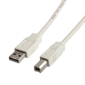 ROLINE USB 2.0 Cable cavo USB 3 m USB A USB B Bianco (RO11.99.8831)