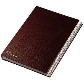 Fraschini Numerical Folder Finta pelle Rosso 240 x 340 mm (643-ER)