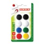 ARDA ACL01 magnete per frigorifero Plastica Colori assortiti, Nero, Blu, Verde, Rosso, Bianco, Giallo 8 pz