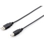 Equip 128861 cavo USB USB 2.0 3 m USB A USB B Nero