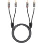 Goobay 65293 cavo audio 2 m 2 x RCA Grigio