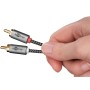 Goobay 65293 cavo audio 2 m 2 x RCA Grigio