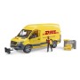 MB Sprinter DHL mit Fahrer (gelb) (02671)