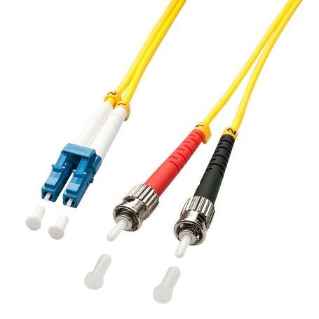 Lindy 2m LC/ST cavo InfiniBand e in fibra ottica Multicolore, Giallo (47461)