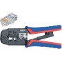 Crimpzange 97 51 10 SB (blau/rot, RJ-11/12 und RJ-45-Stecker)