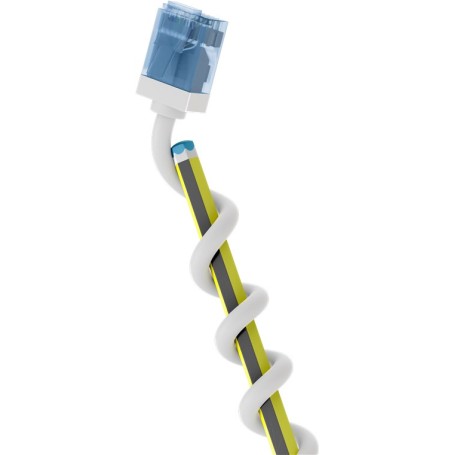 Ultraflexibles Cat.6a Patchkabel slim, U/UTP (wei, 0,5 Meter, extrakurze Stecker) (74285)