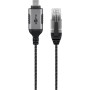 Ethernet-Adapterkabel USB-C 3.2 Gen2  RJ-45 (schwarz/grau, 3 Meter) (74404)