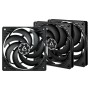 ARCTIC P12 Slim PWM PST Case per computer Ventilatore 12 cm Nero 3 pz (ACFAN00275A)