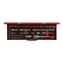 Red Steckschlssel-Satz 1/4" + 1/2", 49-teilig (rot, mit 2 Umschalt-Knarren, SW 4mm - 24mm) (3300010)