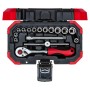 Red Steckschlssel-Satz 1/4", 16-teilig (rot, mit Umschalt-Knarre, SW 4mm - 13mm) (3300050)
