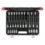 Red Schraubendreher-Steckschlssel-Einsatz-Satz, 1/2" (schwarz/rot, 30-teilig, Innen-Sechskant, im Koffer) (R68003030)
