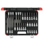 Red Schraubendreher-Steckschlssel-Einsatz-Satz, 1/2" (schwarz/rot, 32-teilig, TORX, im Koffer) (R68003032)