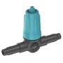 Micro-Drip-System Regulierbarer Reihentropfer 0-15 l/h (schwarz/trkis, 10 Stck, Modell 2023) (13315-20)