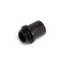 ES 8/5mm Anschraubtlle - Gerade - (schwarz, fr weiche Schluche (PVC, Silikon, Neoprene)) (17643)