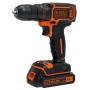 Akku-Bohrschrauber BDCDC18K, 18Volt (schwarz/orange, Li-Ion-Akku 1,5Ah, im Koffer) (BDCDC18K-QW)