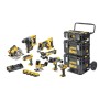 Akku Kombopack DCK856P4, 18Volt (gelb/schwarz, 8 Akku-Maschinen, 4x Li-Ionen XR Akku 5,0Ah, Trolley DS Carrier) (DCK856P4-QW)