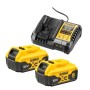 Starter-Set Akku-Kit DCB1104P2, 18Volt (gelb/schwarz, 2x Li-Ionen Akku 5,0Ah) (DCB1104P2-QW)