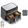 Tefal Dual Easy Fry & Grill EY905B Doppia 8,3 L Indipendente 2700 W Friggitrice ad aria calda Grigio