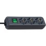 Brennenstuhl 1152300015 prolunghe e multiple 1,5 m 3 presa(e) AC Nero