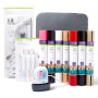 Cricut EasyPress Mini, Zen Blue + Everything Iron -On Bundle Blu, Bianco (8002174)