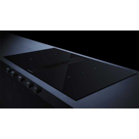 Küppersbusch KMI 9850.1 SR-S S5,unità di ventilazione downdraft 90 cm, motore incluso, senza cornice, manopole nere, Black