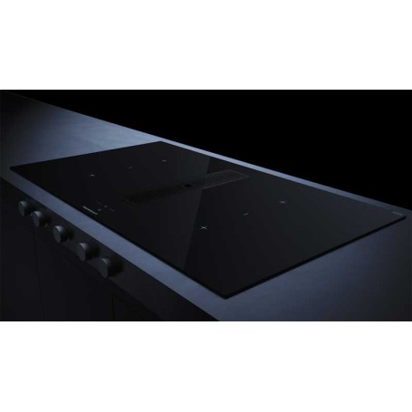 Küppersbusch KMI 9850.1 SR-S S5,unità di ventilazione downdraft 90 cm, motore incluso, senza cornice, manopole nere, Black
