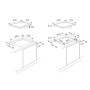 Küppersbusch KMI 9350.0 SR S1, unità di ventilazione downdraft 90 cm, motore incluso, senza telaio, griglia acciaio inox