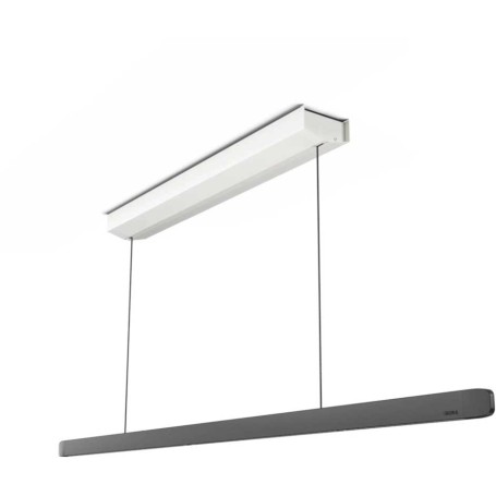 Lampada a sospensione BORA Horizon move - nera, con controllo gestuale, 126 cm, LHMSW