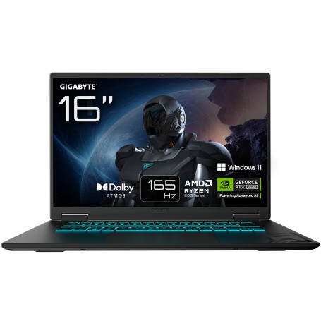 GIGABYTE GAMING A16 3WHK3DE894SH laptop AMD Ryzen™ 7 260 Computer portatile 40,6 cm (16") WUXGA 16 GB DDR5-SDRAM 1 TB SSD NVID