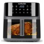 Heiluftfritteuse CRISPLITE VISION (schwarz/silber, 2.000 Watt, Korb 8 Liter, mit Sichtfenster) (0C12500004)