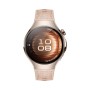 Huawei WATCH 5 (42 mm), cassa in acciaio inox 904L e cinturino beige. Compatibile con iOS e Android e chiamate E-sim (55020EWF)