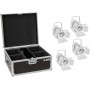 EUROLITE Set 4x LED THA-20PC TRC Theater-Spot ws + Case (20000872)