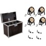 EUROLITE Set 4x LED 7C-7 Silent Slim Spot + USB QuickDMX + Case (20000857)