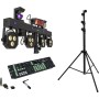 EUROLITE Set LED KLS Scan Next FX Kompakt-Lichtset + Controller + Stativ (20000851)