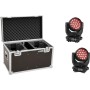 EUROLITE Set 2x LED TMH-X4 Moving-Head Wash Zoom + Case (20000684)