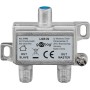 Goobay 51445 cavo splitter o combinatori Splitter per cavo Argento