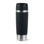 EMSA Travel Mug Waves Grande 500 ml Nero, Acciaio inox (N2022500)
